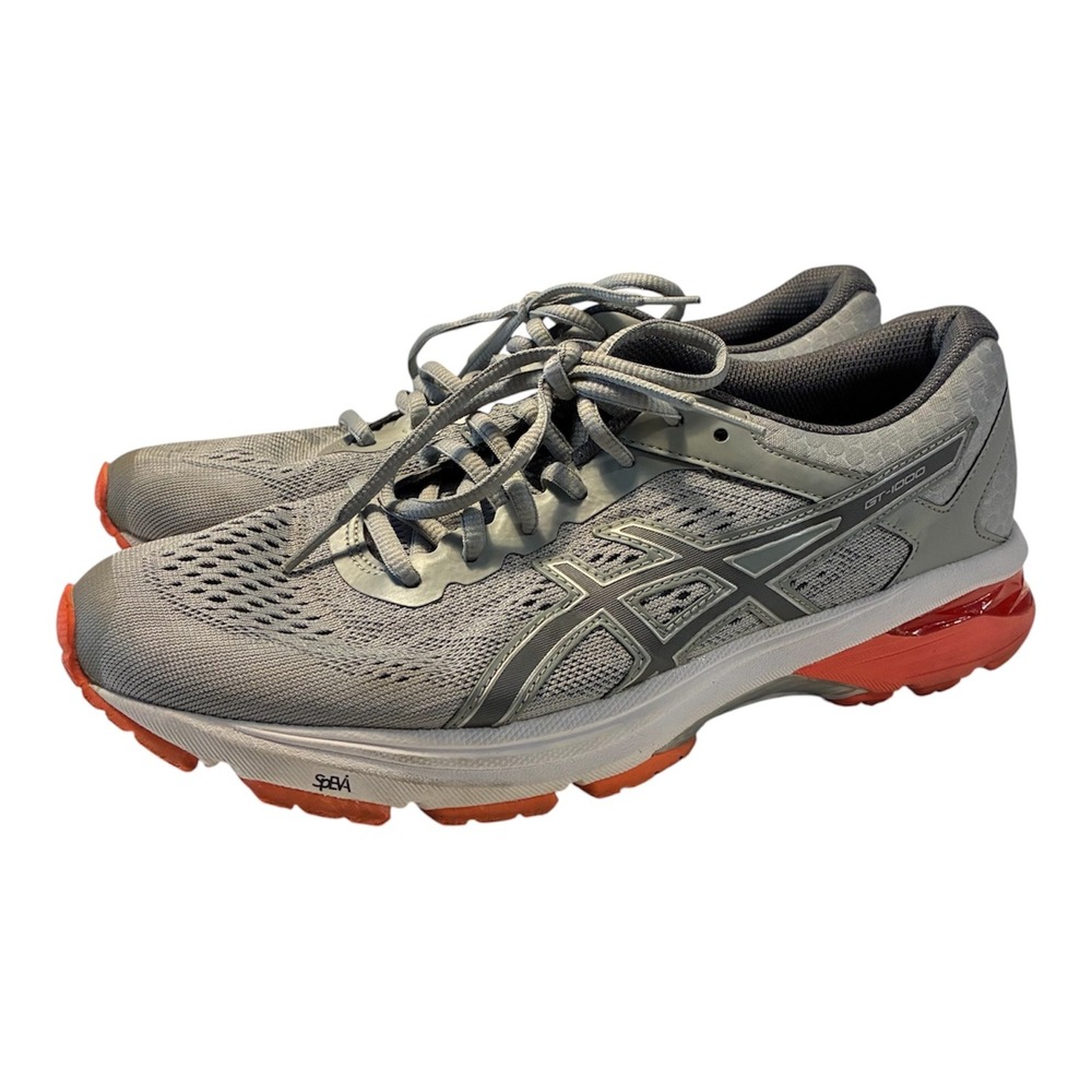 Asics Mens Grey GT-1000 Running Shoes DuoMax Gel Sneakers 10.5